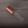 Instrument WDT din Oțel Inoxidabil cu Mâner de Lemn - Ace Instrument de Distribuție și De-canalizare Cafea pentru Espresso, Barista, Uz Casnic