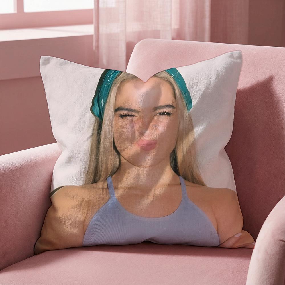 Addison Rae Cushion Cover Multi-Scene Pillow Cover for Home & Car - Reversible, Soft & Durable for Daily Use