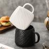 Simple Ceramic Mug Matte Stone Pattern Drinking Cup Niche Neutral Tea Cup Coffee Cup Home Couple Cup