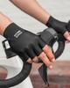 ROCKBROS Radhandschuhe für XRD Stoßabrieb Ultra für Straße und Outdoor Herren und Damen Sommer, Gepolstert, Absorption, Fingerlos, Atmungsaktiv, Dehnbar,