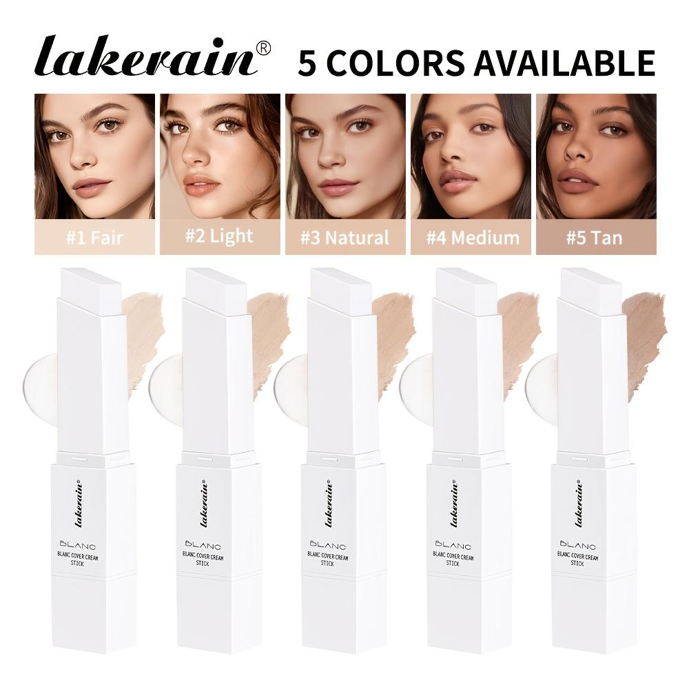 Foundation Stick Color Changing Foundation with Detachable Brush Blanc Cover Cream Stick Changing Hight Coverage Base Makeup