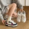 Popular Skirt Thick-soled Little White Shoes Women's Korean Round Head High-end Low-top Board Shoes