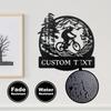 Custom Metal Sign Mountain Bike Silhouette Outdoor Home Kitchen Wall Decor Holiday Gift