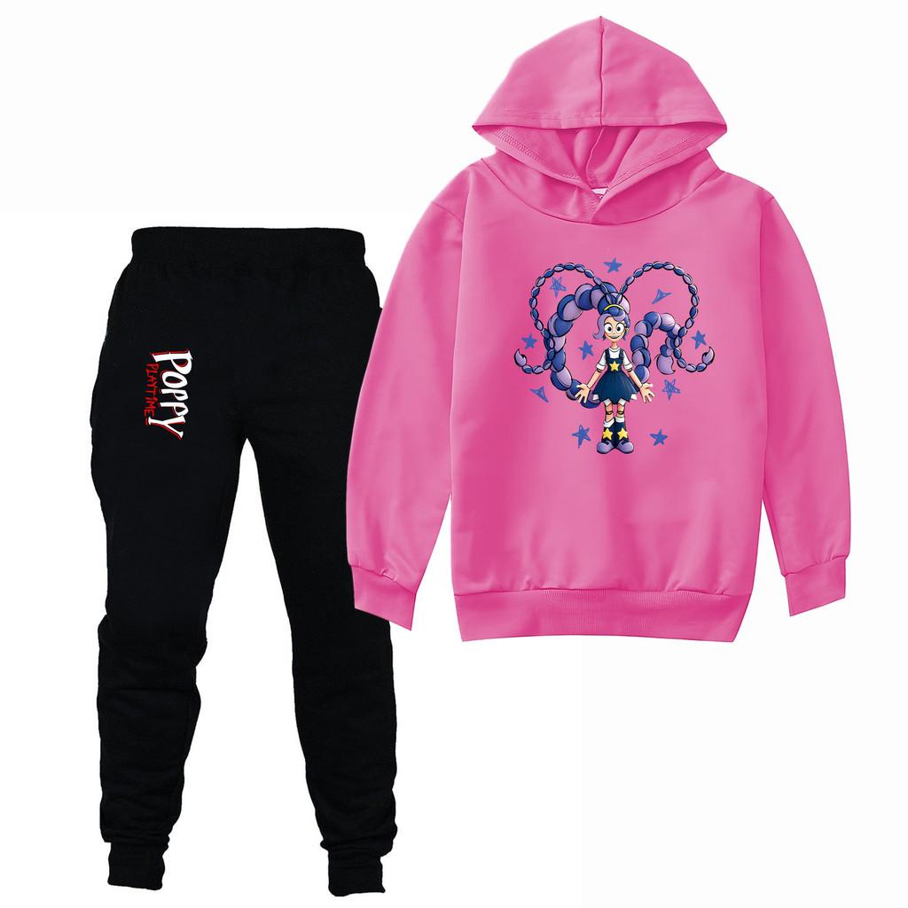4140 Mehrfarbig Kinder Mädchen Lily Lovebraids Bobi Print Langarm Hoodies Hosen Sets