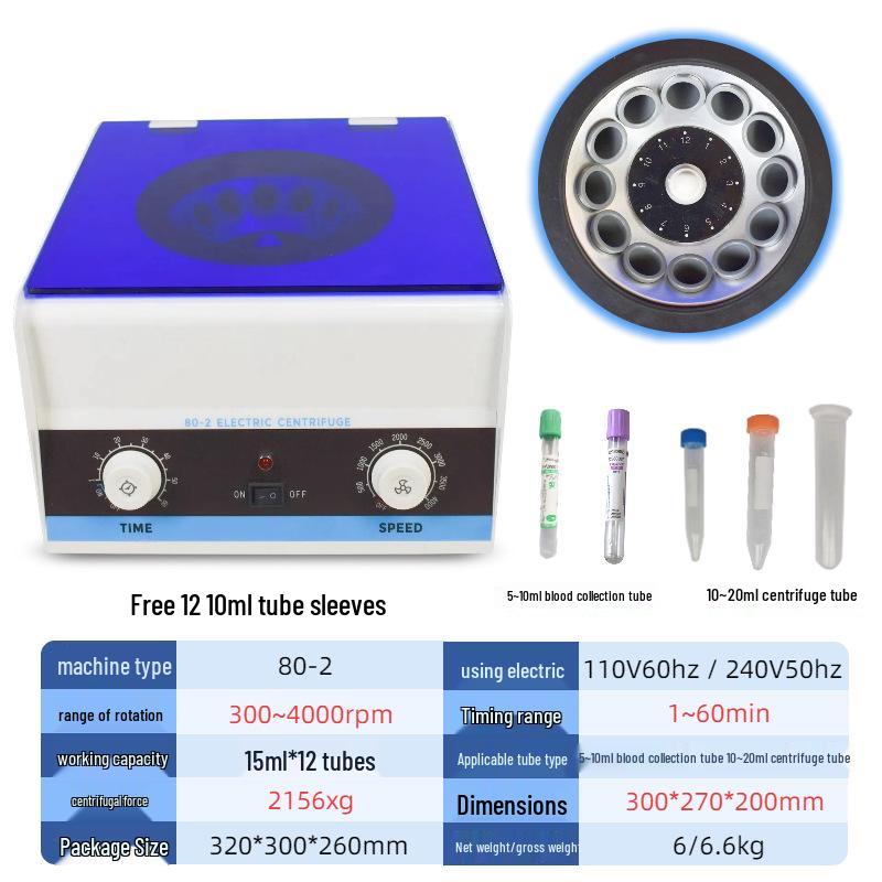 Compact Benchtop Centrifuge 900-2/800PRO for Beauty and Serum Separation