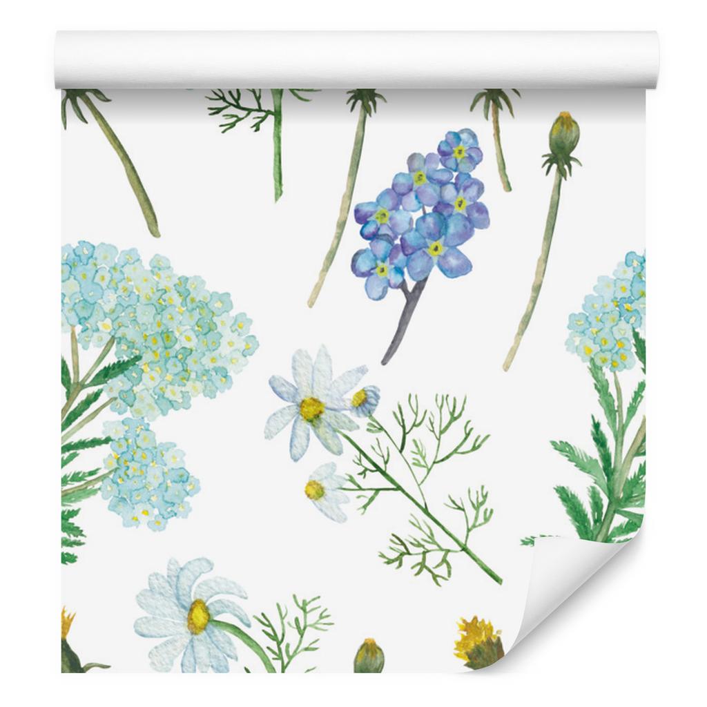 Meadow Flowers and Herbs Wallpaper for Living Room and Bedroom 50x1000