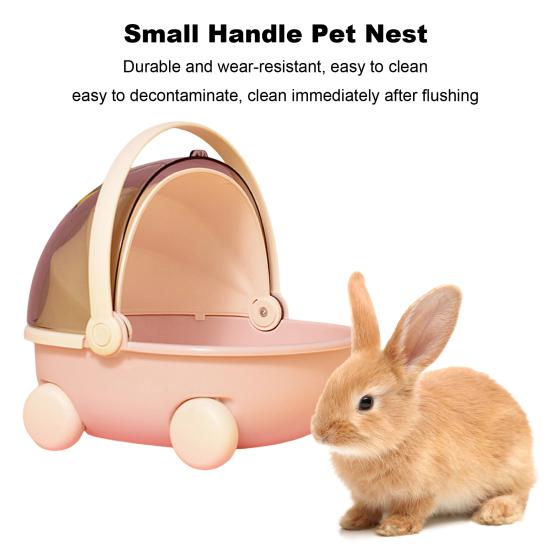 Little Pet Nest Travel Carrier Cage Cradle Design Pet Carrier Nest with Handle Easy Entry And Exit Easy Cleaning Nest