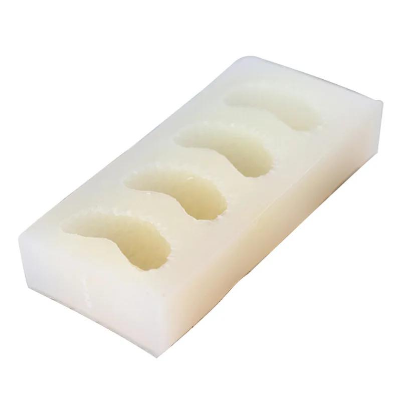 

4 Hole Multi-mould DIY Fruit Cake Mould Aromatherapy Candle Mould Semi-round Orange Flower Handmade Soap Oil Soap Mould прозрачный