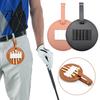 Sports Style Golf Bag Accessory Tee Holder Clip-on Organizer, PU Leather Ball Pouch with Stretchable Strap, Retro Portable Vintage Style, 5-Slot