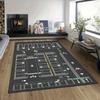 Kids Airport Runway Carpet Play Rug Mat for Living Room Game Area Home Decoration Rugs for Bedroom Living Room Decoration Rugs
