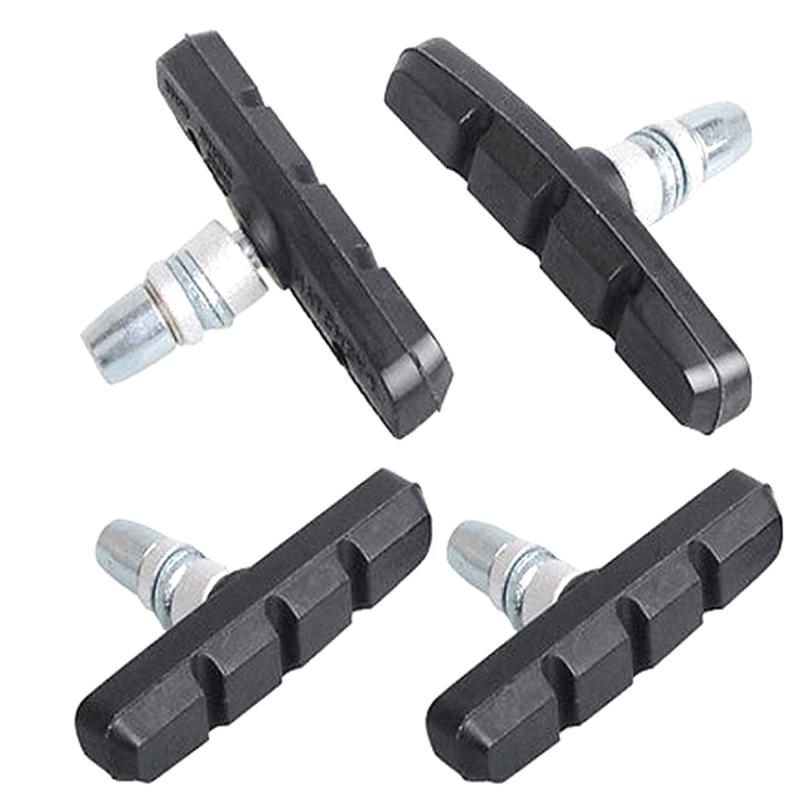 Bike Brake Blocks Rubber Cycling Part Tools Mtb Mountain Road Bicycle Lightweight V-Brake Shoes Pads Bicycle Accessories