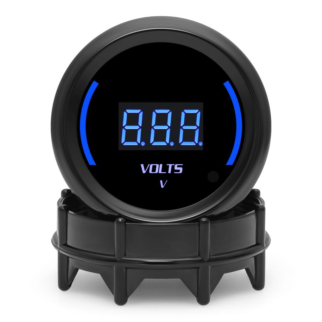 12V Auto Car Voltmeter 52mm Digital Voltage Meter VOLT Gauge Blue Led Display Voltmeters Ammete Automobile DC 8V -18V Universal