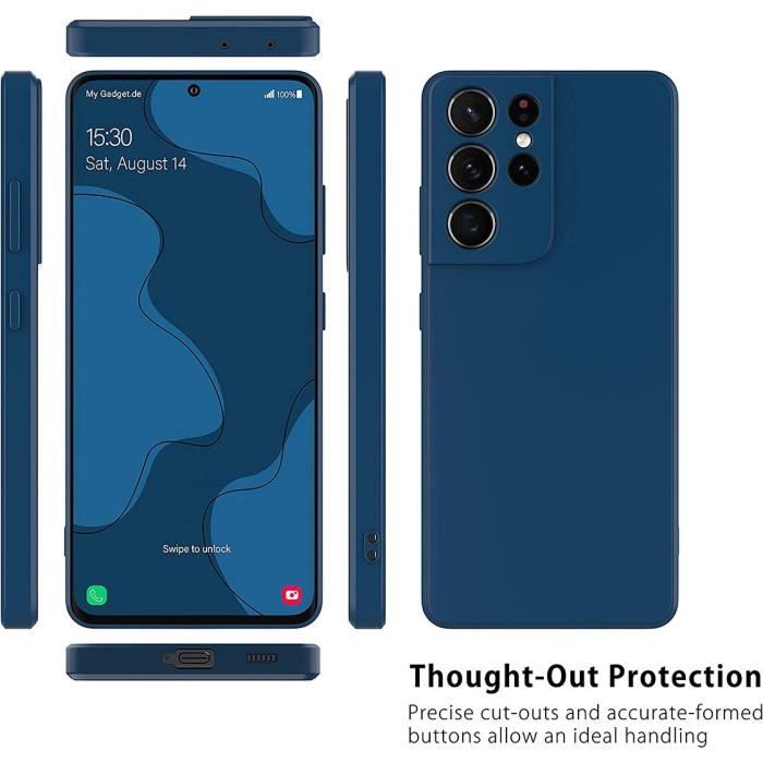 Coque - BOOLING - pour Samsung S21 Ultra - Souple - 2 Verres Trempés - Anti-Rayures - avec 2 Verres Trempés
