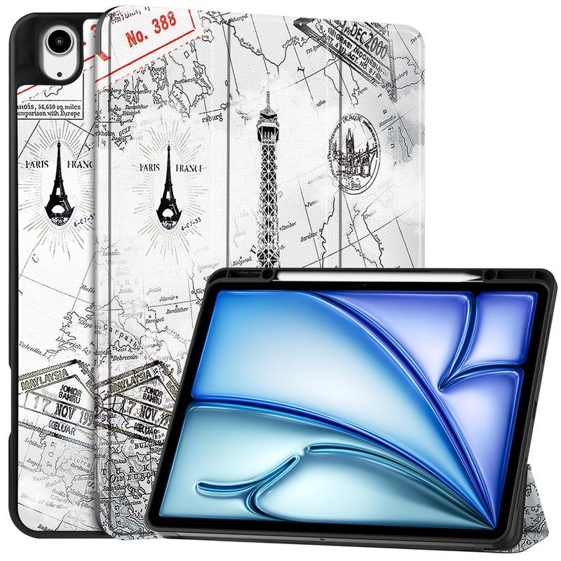 

Чехол Funda For iPad Air 2024 M2 из окрашенной искусственной кожи, защитный чехол для iPad Air 13 дюймов, 11 дюймов 2024 с держателем для ручки For iPad Air 13 2024