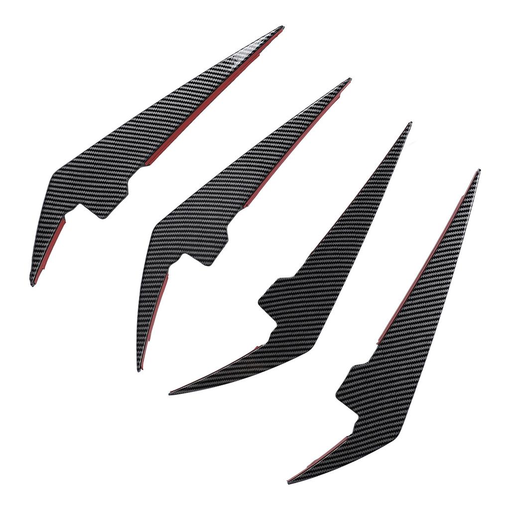 4PCS Front Bumper Side Canards Splitter Fins Car Body Decoration for 3 Series 0 1 LCI M Sport 2023+