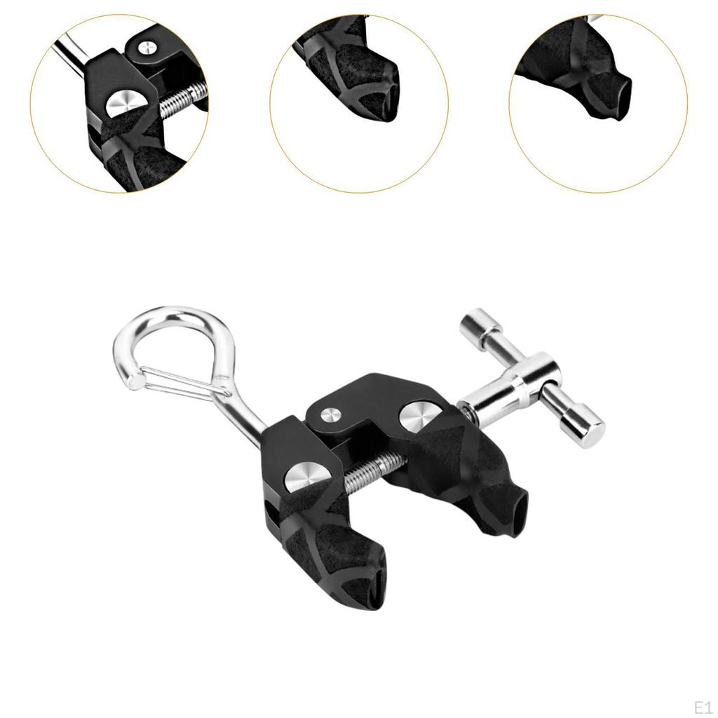 2Pcs Camping Lantern Clamp Light Stand Clip Solid Anti Slip Stable Mount Car for Roof