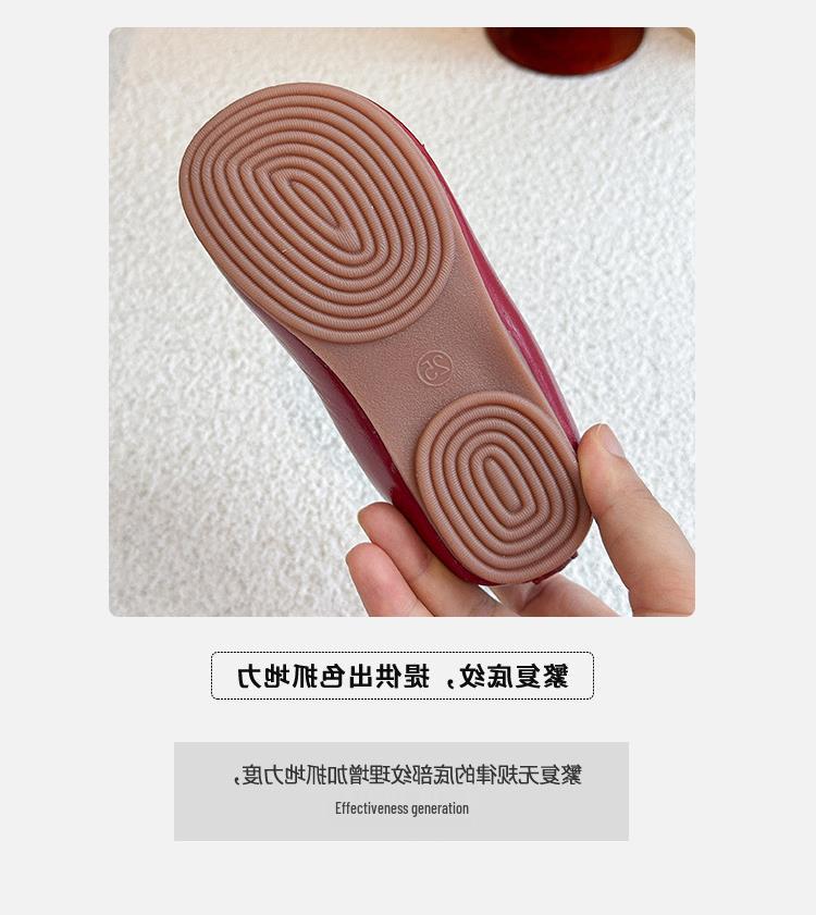 Silberne Leder-Prinzessinnenschuhe für Mädchen - Weiche Sohle Babyschuhe