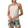 Womens Two Piece Tankini Swimsuit Set Racerback Tank Top with High Waisted Board Shorts Modest Bathing Suit