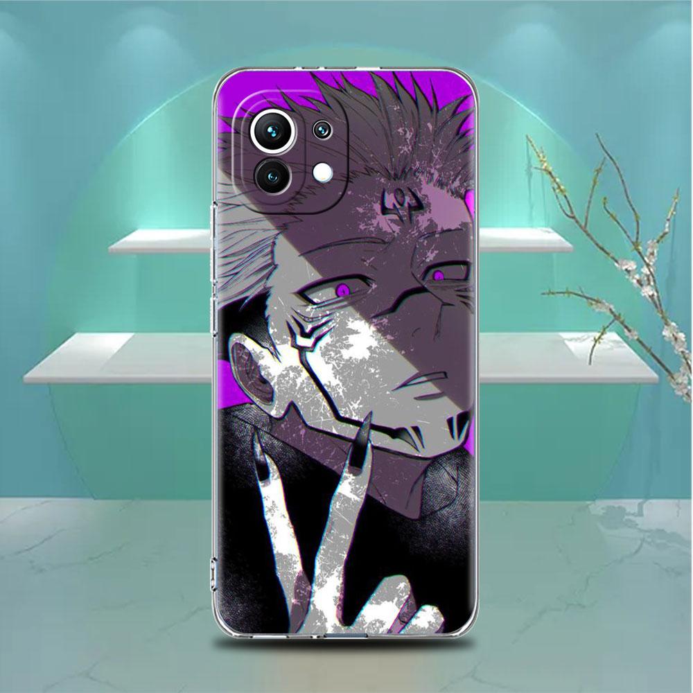 Cute Jujutsu Kaisen Anime Clear Case For Xiaomi Mi Poco X3 NFC M3 Pro F3 F1 11 Lite 12 Note 10 11T 9T Transparent Phone Cover