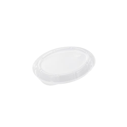 Chuo Kagaku SD Bistro Disposable Containers, Oval Lids, 50-Pack, Approx. 19.2 x 15.2 x 2.5 cm, M20-16, Made in Japan, Microwaveable, Ideal for Takeout