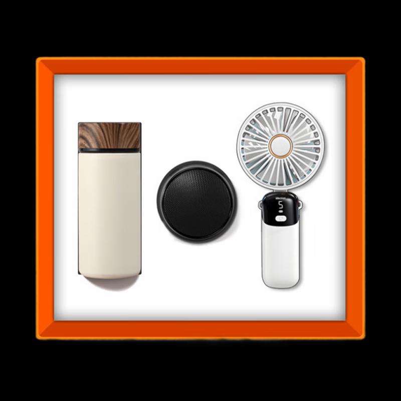Smart Global Handheld Fan, Speaker & Insulated Mug Gift Set