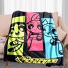 1PC The Powerpuff Girls printed blanket, all season lightweight home office outdoor nap multifunctional blanket A8
