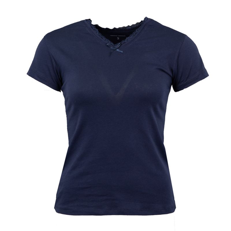 Tee shirt col v venezia avec dentelle Femme CHANTAL THOMASS