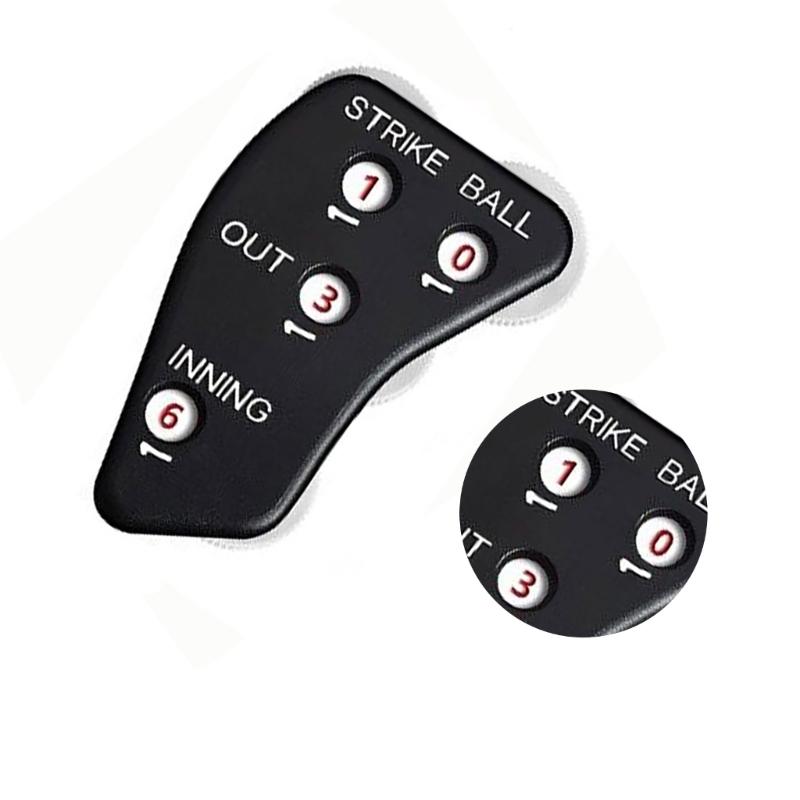 Indicador de Árbitro Béisbol Clickers de Mano Contador de Juego de Béisbol y Sóftbol 4 Ruedas Clickers de Árbitro de Béisbol Fácil de Usar