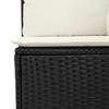 Garden Sofa Set 8 pcs Black Poly Rattan
