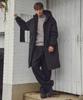 Wednesday Oasis M-65 Fishtail Hooded Padded Field Coat_Black