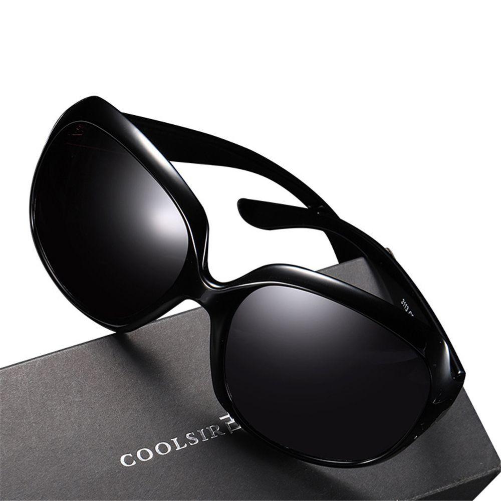 Shades Polarized Sunglasses for Women Square UV 400 Vintage Eyewear Elliptical Frame Oversized Sunglasses for Women & Men