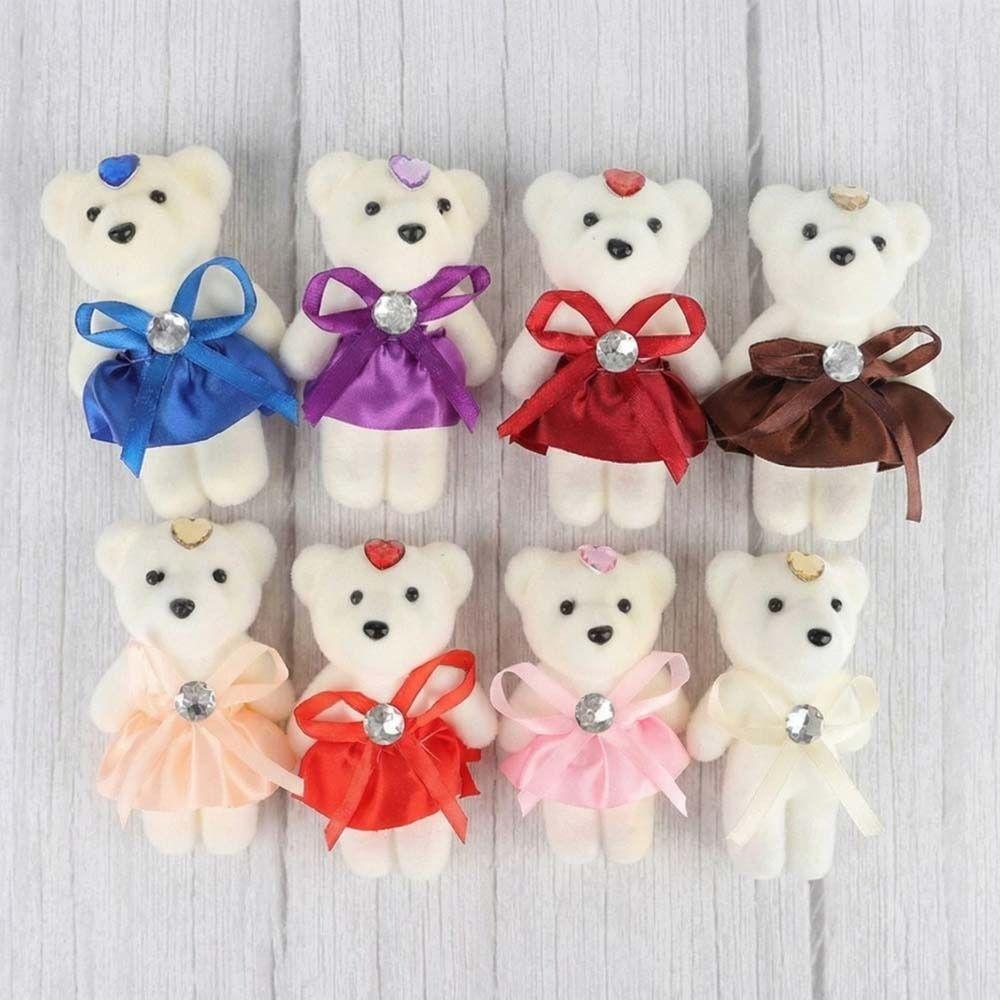 10pcs/set Foam Bear Mini Bear Flower Bouquet Plush Animal Cartoon Bouquet Doll  Girlfriends