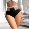 1pcs Fashion Style Letter Decor Sexy Women Panties Low Waist Sexy Lingerie Breathable Female Underpants Elegant Lady Briefs