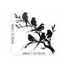 Metal Bird Silhouette Wall Art Laser Cut Hanging Sculpture Modern Home Decor Gift