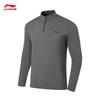 Li-Ning Men's Fleece-Lined Sports Long Sleeve Stand Collar T-Shirt