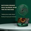 Electric Stand Fan USB / 3 Speeds Folding Portable Telescopic Floor Adjustable Height Mini Fan for Bedroom Indoor
