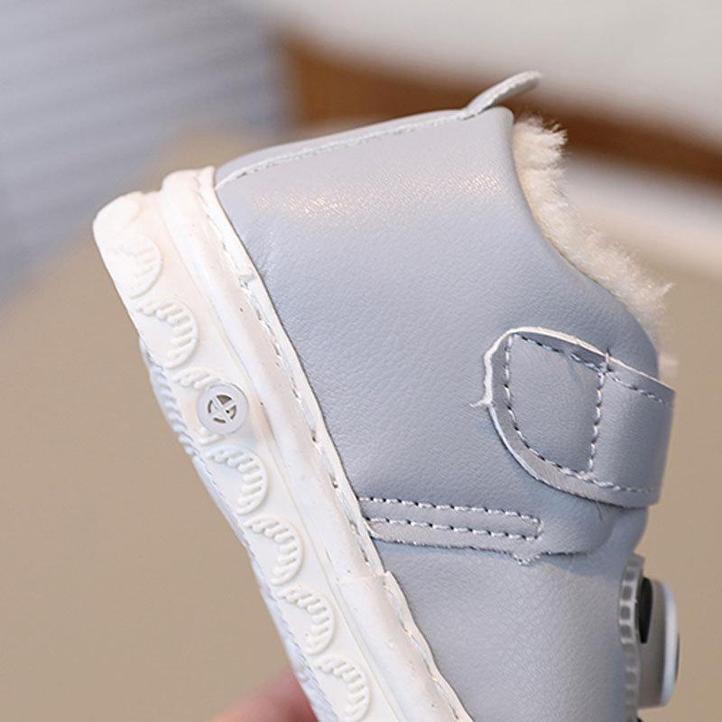 Babyschuhe Kleinkindschuhe 0-1-2 Jahre Alt Jungen und Mädchen Babyschuhe Winter Stiefel Dick gefütterte Baumwollschuhe