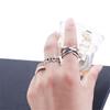 Numeral Punk Style Twist Korean Style Ring Couple Ring Female Finger Ring Opening Adjustable Ring