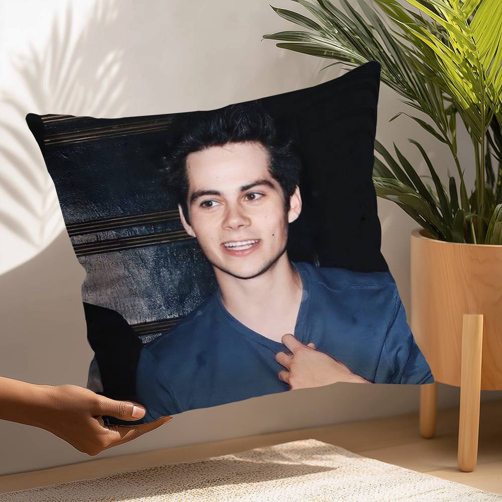 D-Дилан О Брайен Наволочка Плюшевая Ткань Мягкая Наволочка Двусторонняя Печать Наволочка Подушка Бытовые Подарки 12x12Inch