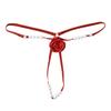 Low-waist Women's Thong Hollow-out Sexy Briefs Exotic Pearl Underwear  Gift
