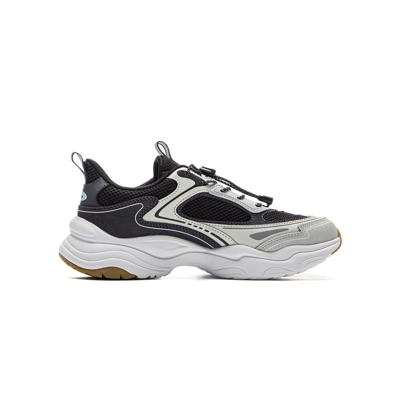 Li Ning Kids Comfortable Versatile Low-Top Casual Shoes Men Casual Shoes Black Cool-Sand-Black Light-Gray YKCV074-9
