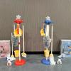 Cartoon Mini Kinder Reinigungszubehör Set - Simulationsbesen Wischmopp Eimer Werkzeuge Set, Hausarbeit Rollenspiel Spielhaus Spielzeug für Kinder