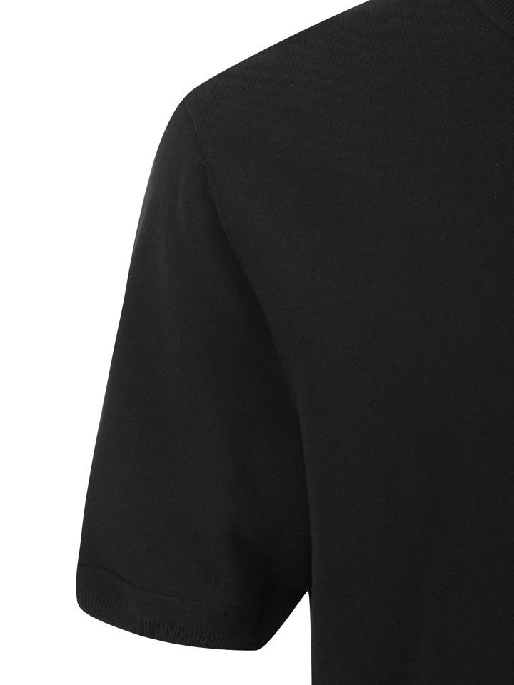AND Z Men'S) Plain Round Neck Knit_Bzf2Er1101Bk