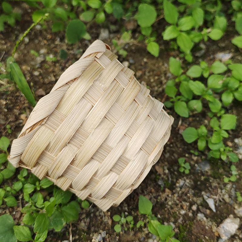 Small Bamboo Woven Flower and Storage Basket