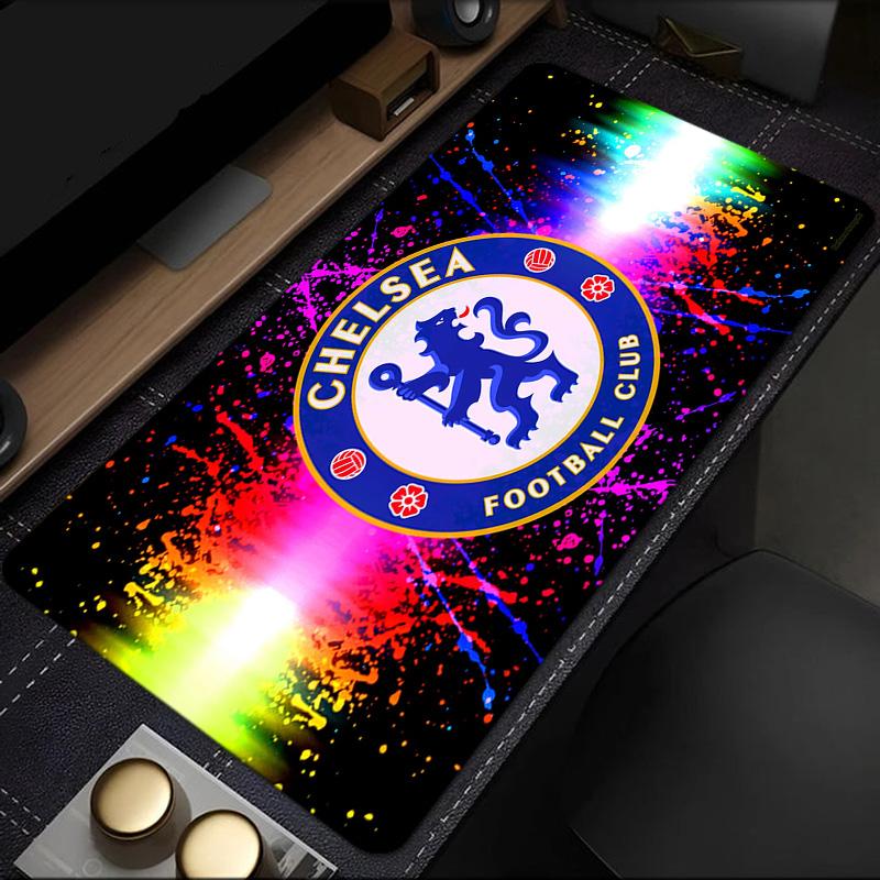 Chelsea Football Club Crest mouse pad, rubber base, esports desk mat, mouse pad for gamers and office use, gaming desk , easy to clean mat