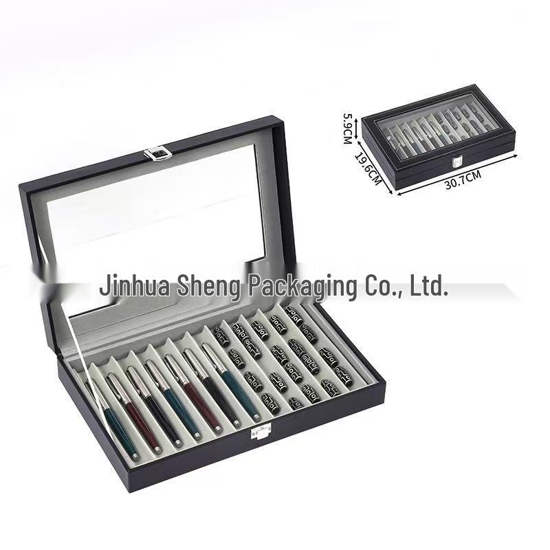 Shengxi Leather Skylight Fountain Pen Storage and Display Box