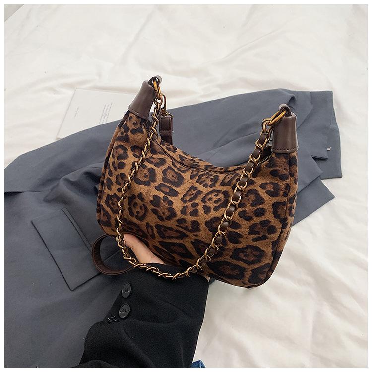 

Нишевая роскошная сумка с леопардовым принтом, новая женская сумка, повседневная универсальная сумка-мессенджер, модная наплечная женская сумка-подмышка