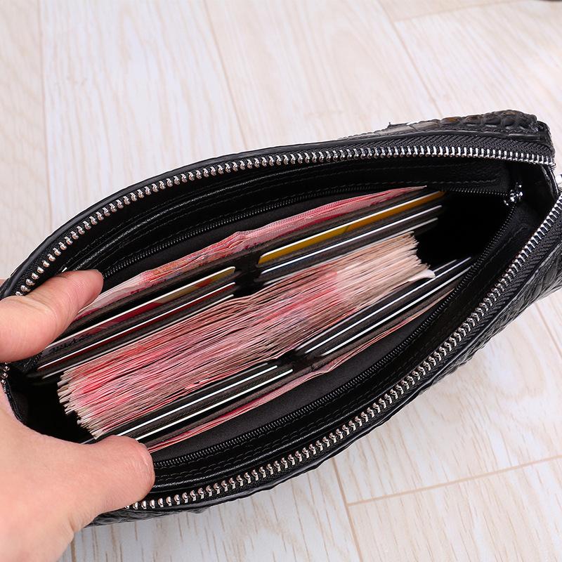 New Men's Handbag with Password Lock, Anti Theft Handbag, Business and Leisure Handbag, Grip Bag, Clip Bag