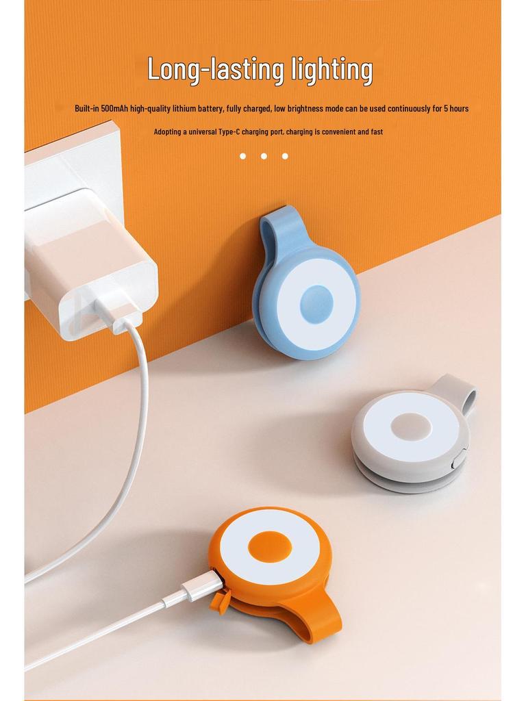 Adjustable Three-Color Magnetic Selfie Light for Phones and Live Streaming