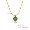European and American, Sweater Chain High-end Peach Heart Collarbone Chain Retro Gold Love Heart Shape, Necklace Female
